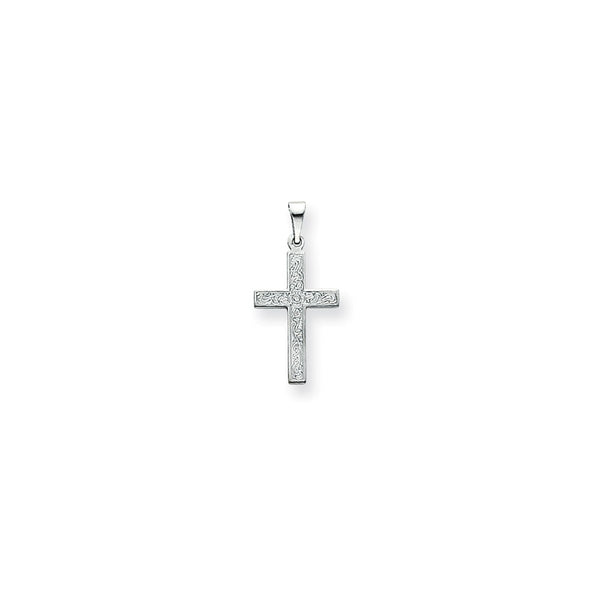 Solid,Casted,Polished,14K White Gold,Stamped,Flat Back,Not Engraveable By QG