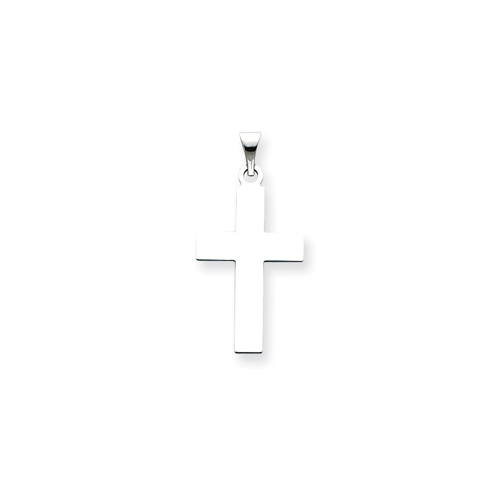 Solid,Polished,14K White Gold,Stamped,Engravable,Satin Back