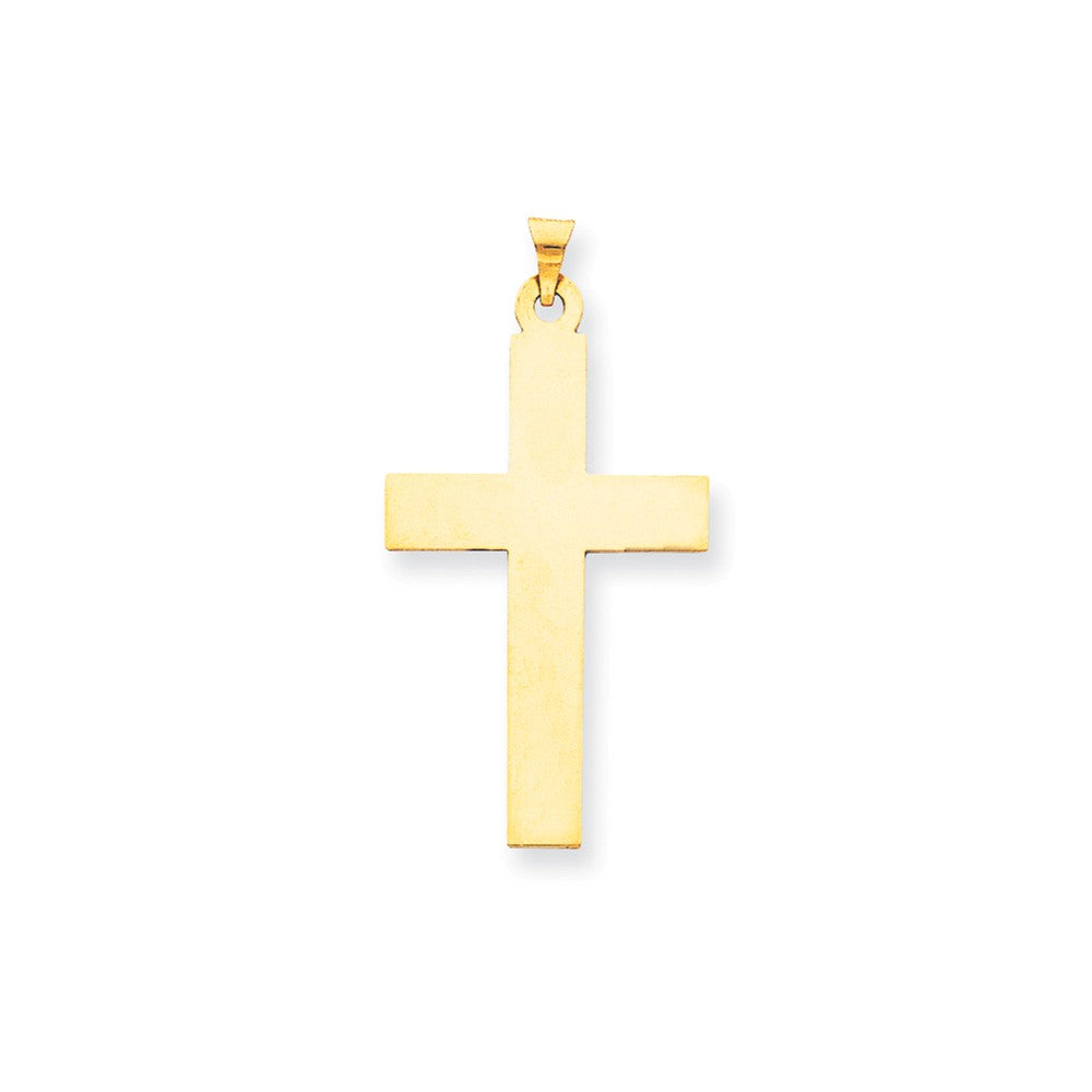 Solid,Polished,14K Yellow Gold,Stamped,Engravable,Satin Back