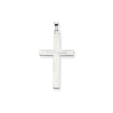Solid,Polished,14K White Gold,Engravable,Satin Back