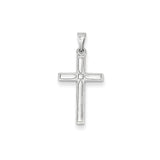 Polished,14K White Gold,Flat Back,Hollow