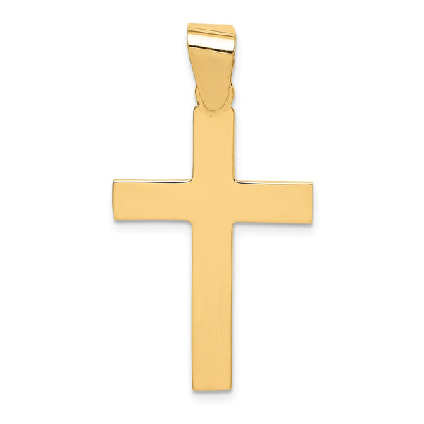 Casted,Polished,14K Yellow Gold,Flat Back,Engravable,Polished Back