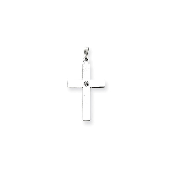 Solid,Polished,Die Struck,14K White Gold,Flat Back,Polished Back,Diamond,Prong Set