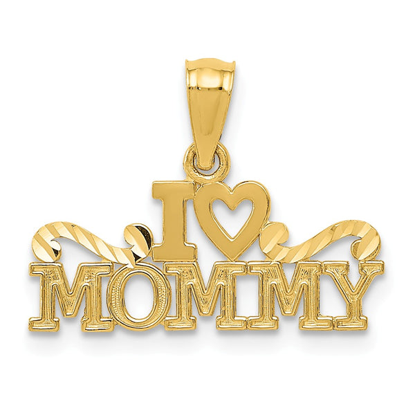 Polished,14K Yellow Gold,Textured,Diamond Cut