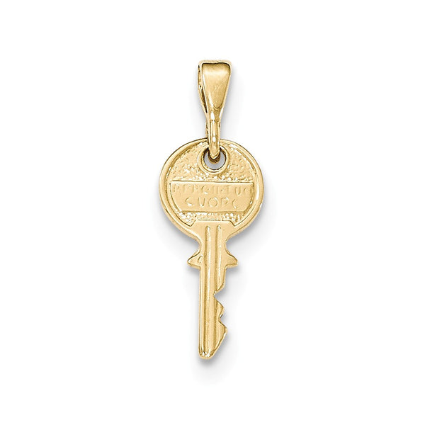 14Kt Yellow Gold Polished Key Pendant