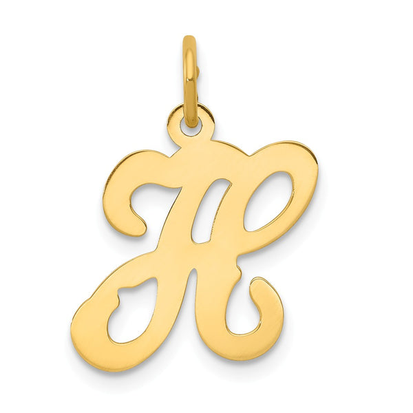 Solid,Polished,14K Yellow Gold,Laser-Cut