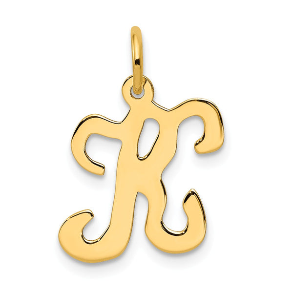 Solid,Polished,14K Yellow Gold,Laser-Cut