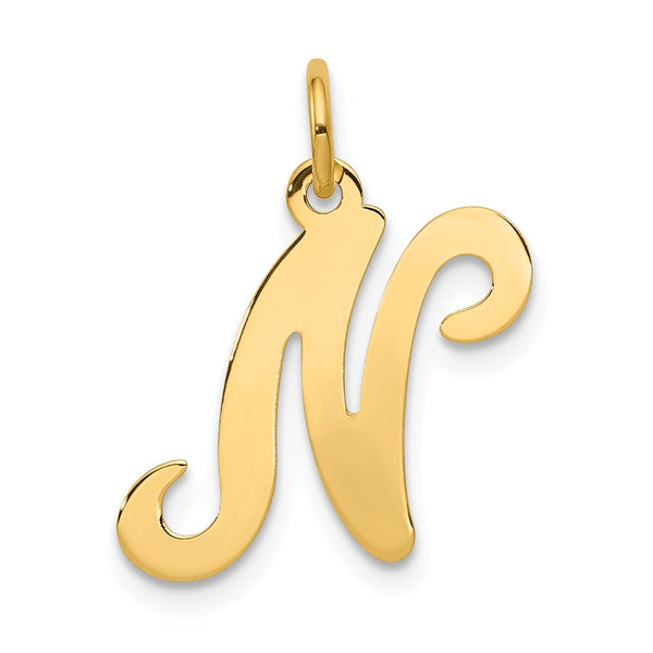 Solid,Polished,14K Yellow Gold,Laser-Cut