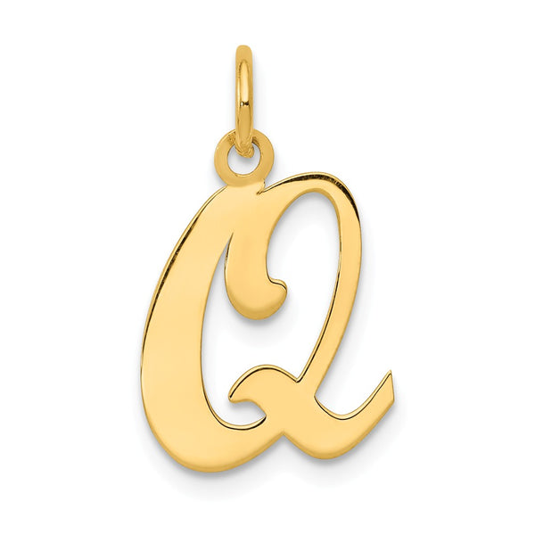 Solid,Polished,14K Yellow Gold,Laser-Cut