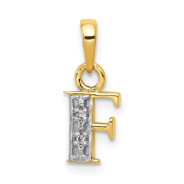 Solid,Polished,14K Yellow Gold & Rhodium,Diamond,Prong Set