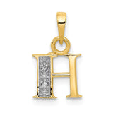 Solid,Polished,14K Yellow Gold & Rhodium,Diamond,Prong Set