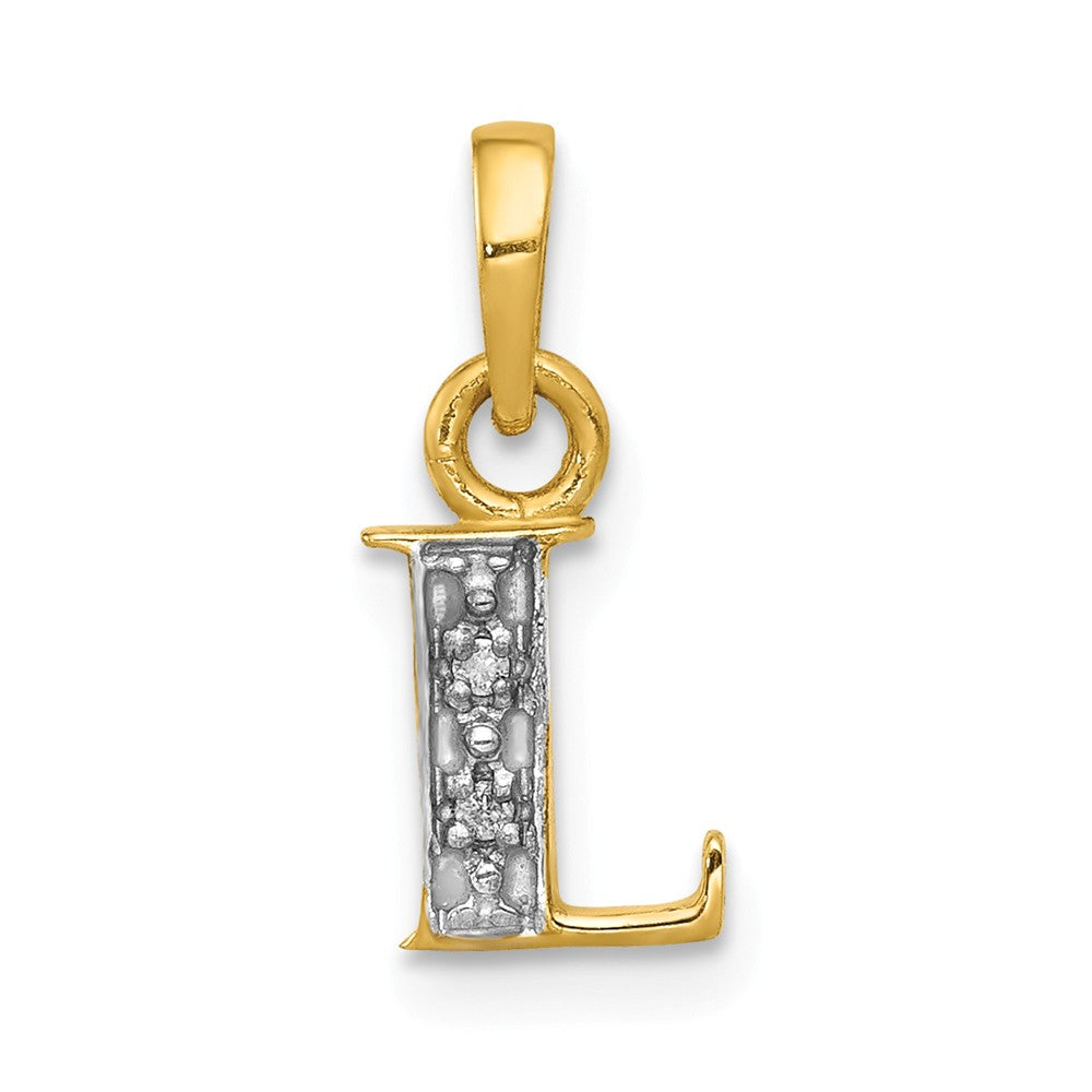 Solid,Polished,14K Yellow Gold & Rhodium,Diamond,Prong Set