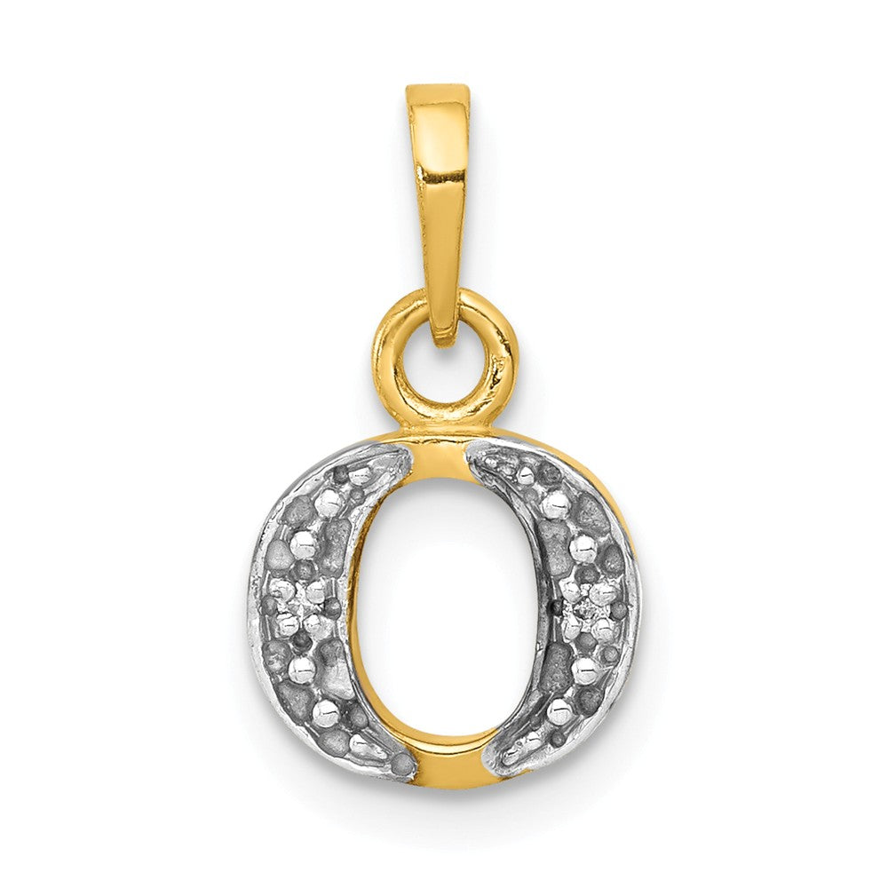 Solid,Polished,14K Yellow Gold & Rhodium,Diamond,Prong Set