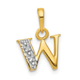 Solid,Polished,14K Yellow Gold & Rhodium,Diamond,Prong Set