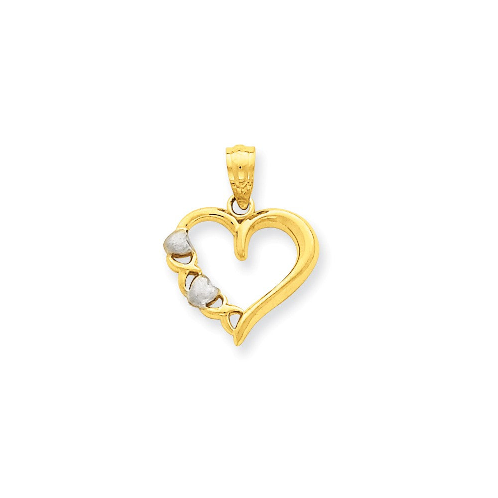 Casted,Polished,Satin,14K Yellow Gold & Rhodium