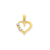 Casted,Polished,Satin,14K Yellow Gold & Rhodium