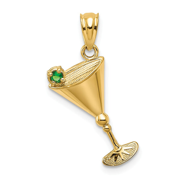 Casted,Polished,14K Yellow Gold,Open Back,CZ,Textured