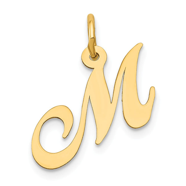 Solid,Polished,14K Yellow Gold,Laser-Cut