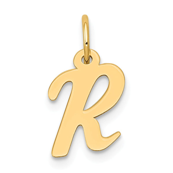 Solid,Polished,14K Yellow Gold,Laser-Cut,Flat