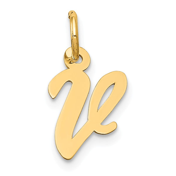 Solid,Polished,14K Yellow Gold,Laser-Cut,Flat