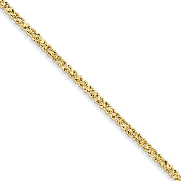 Solid,Diamond Cut,Polished,14K Yellow Gold,Lobster Clasp