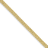 Solid,Diamond Cut,14K Yellow Gold,Lobster Clasp