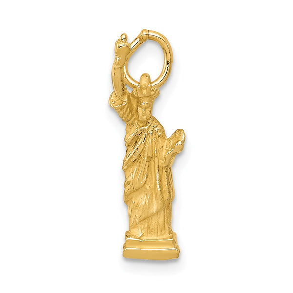 Solid,Casted,Polished,3-D,14K Yellow Gold