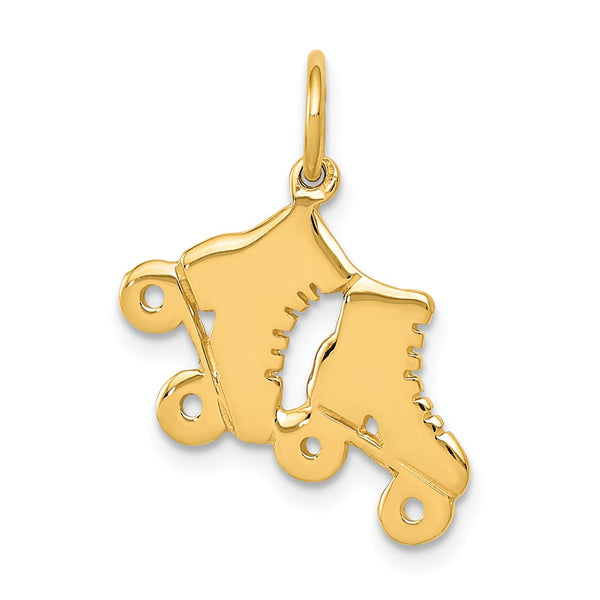 Solid,Polished,14K Yellow Gold,Stamped,Flat Back,Engravable
