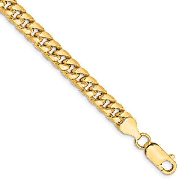 Polished,14K Yellow Gold,Hollow,Lobster Clasp