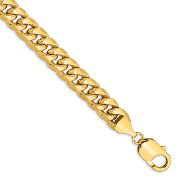 Polished,14K Yellow Gold,Hollow,Lobster Clasp