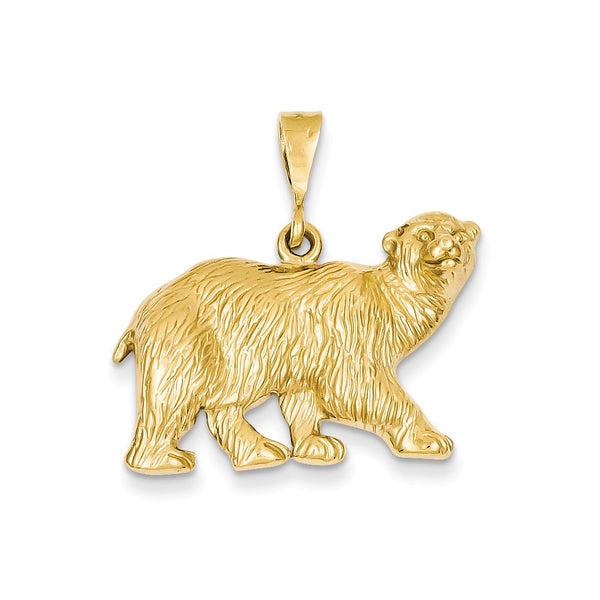 14K Yellow Gold  Polar Bear Charm