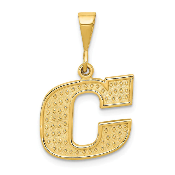 Solid,Casted,Polished,14K Yellow Gold,Textured,Textured Back