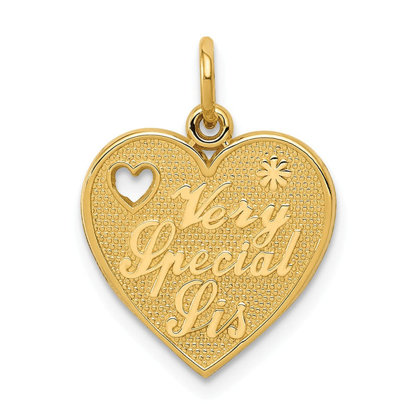 Casted,Polished,Satin,14K Yellow Gold,Not Engraveable,Textured Back,Cut-Out,Heart