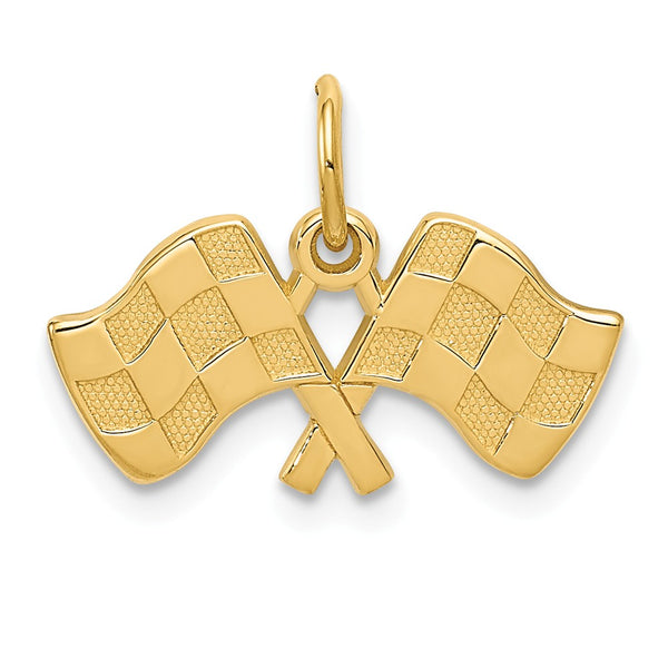 Solid,Casted,Polished,14K Yellow Gold,Textured,Textured Back,Flat