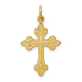 Solid,Casted,Polished,Satin,14K Yellow Gold,Not Engraveable,Textured,Textured Back