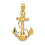 Pendants & Charms,Gold,Yellow,14K,27 mm,16 mm,Each,Nautical,Between $100-$200