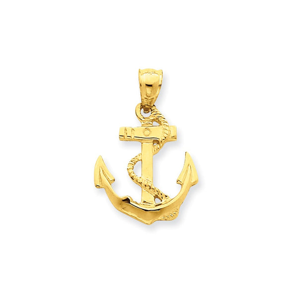 Pendants & Charms,Gold,Yellow,14K,24 mm,11 mm,Each,Nautical,Between $100-$200