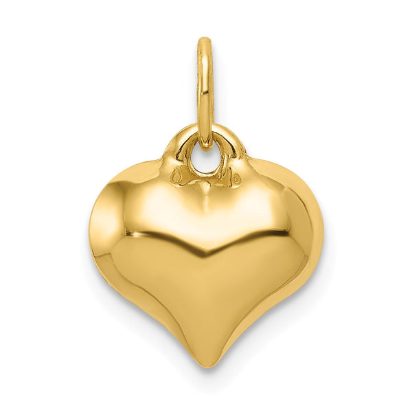 Polished,3-D,14K Yellow Gold,Hollow