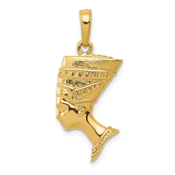 Solid,Polished,Satin,3-D,14K Yellow Gold