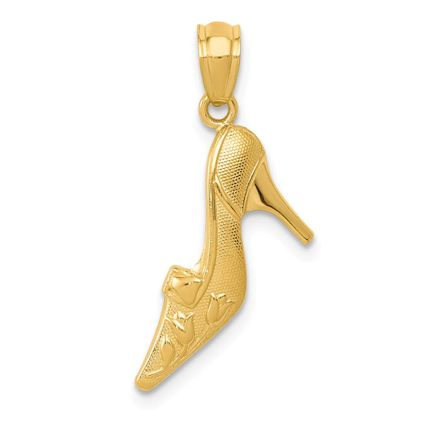 Casted,Polished,Satin,14K Yellow Gold,Open Back