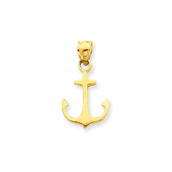 Pendants & Charms,Gold,Yellow,14K,24 mm,13 mm,Each,Nautical,Between $100-$200