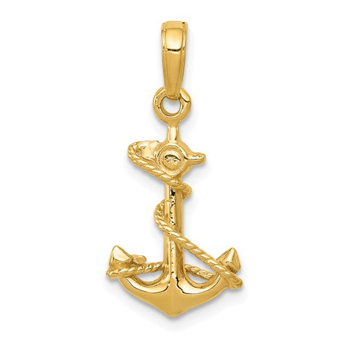 Pendants & Charms,Gold,Yellow,14K,22 mm,11 mm,Each,Nautical,Between $100-$200