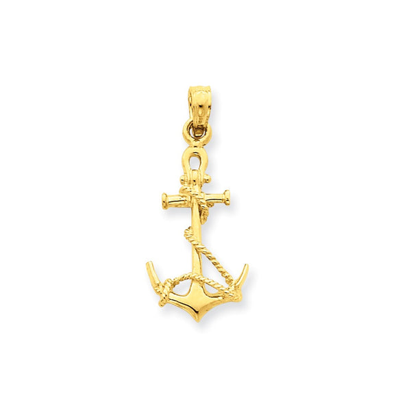 Pendants & Charms,Gold,Yellow,14K,25 mm,11 mm,Each,Nautical,Between $100-$200