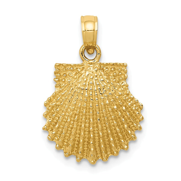 Solid,Casted,Polished,14K Yellow Gold,Textured