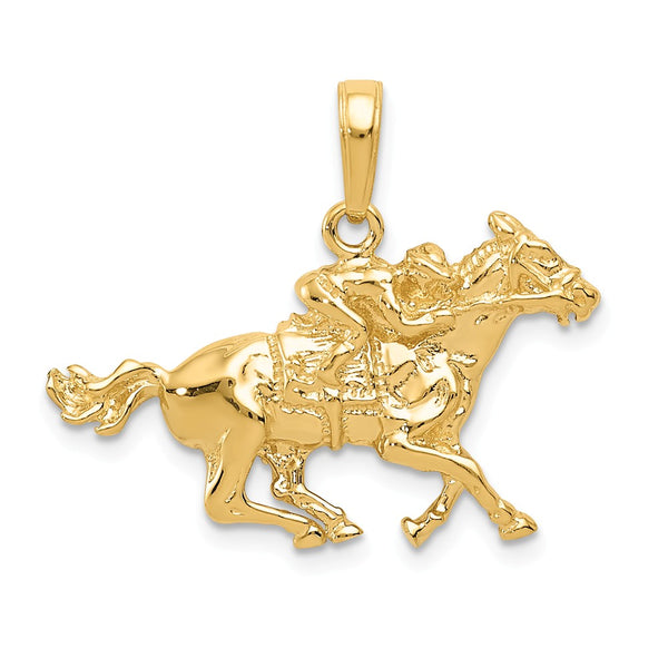 Solid,Casted,Polished,14K Yellow Gold,Open Back