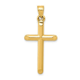 Polished,3-D,14K Yellow Gold,Hollow