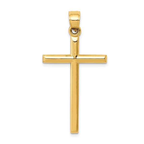 Polished,3-D,14K Yellow Gold,Hollow