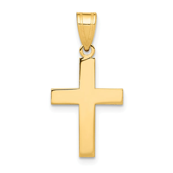 Solid,Polished,14K Yellow Gold,Stamped,Satin Back