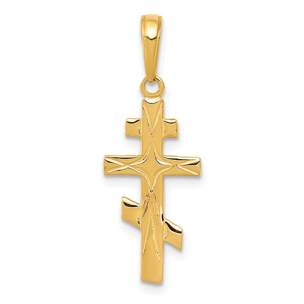 Solid,Casted,Polished,14K Yellow Gold,Textured Back