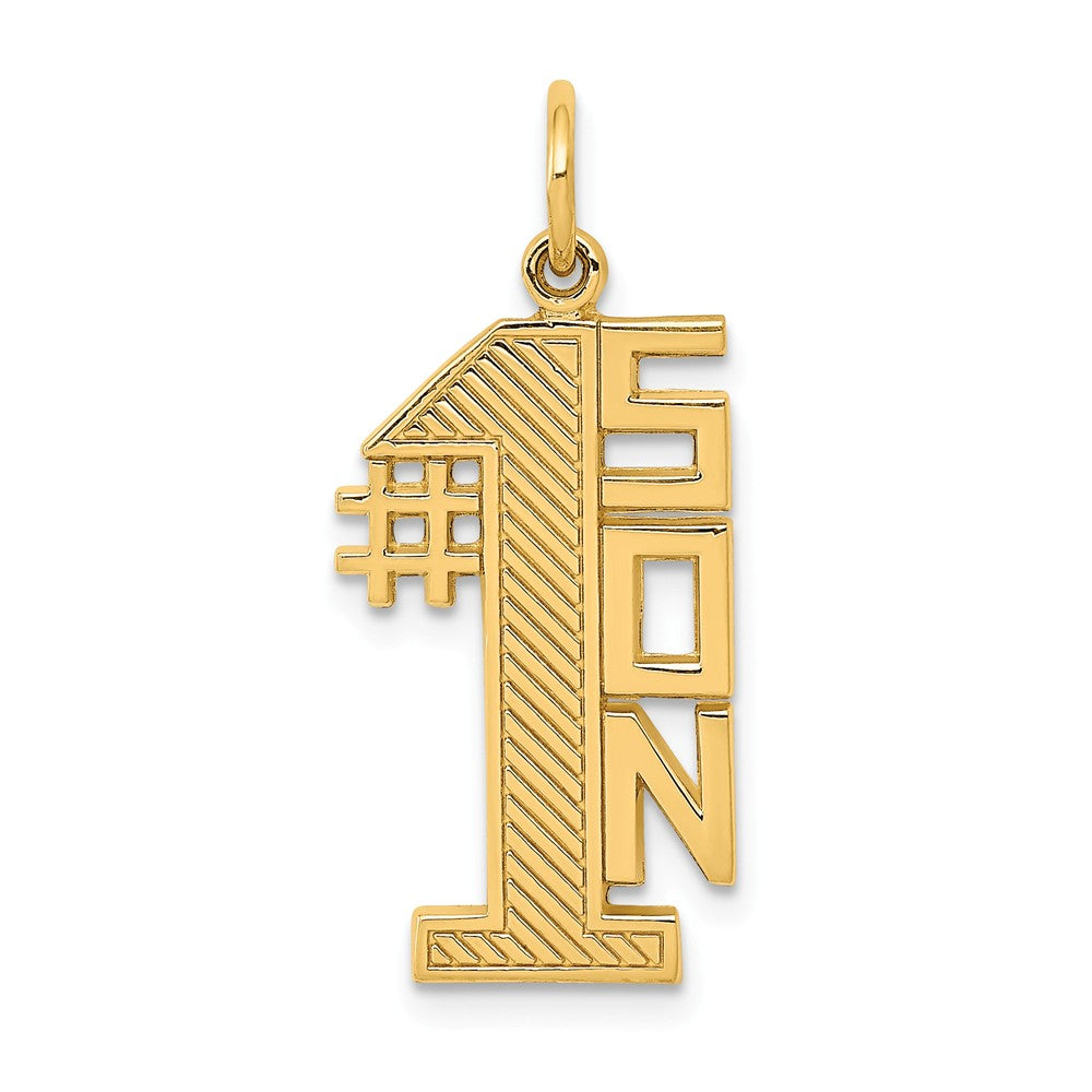 Solid,Casted,Polished,14K Yellow Gold,Textured Back